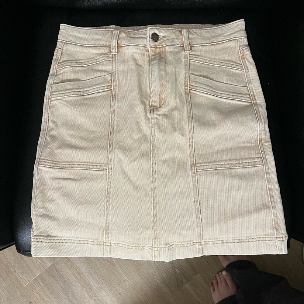 Beige Women's Skirt | MKT studio Jollenston Vintage Twill Skirt | Size 40 - Picture 4 of 8